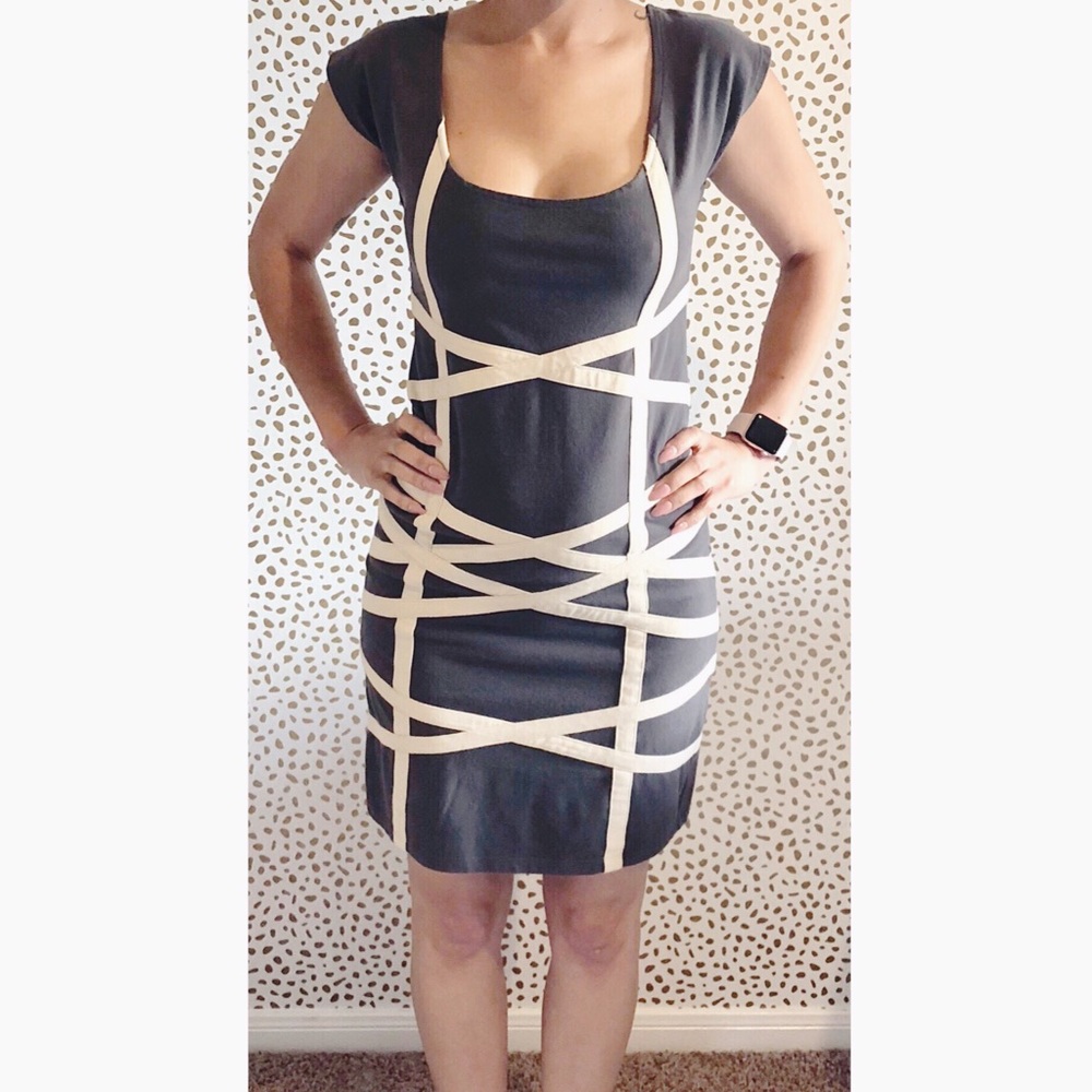 Gianni Bini Gray Bodycon Dress.